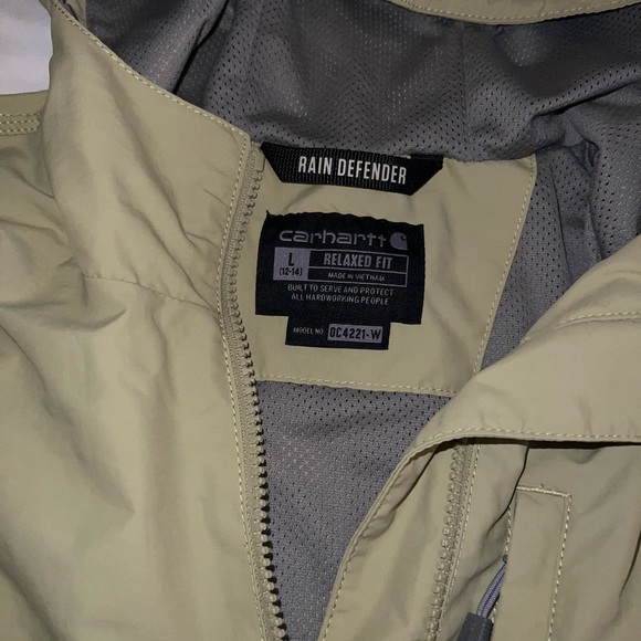 Carhartt Sage Green Rain Defender Jacket - Picture 2 of 4